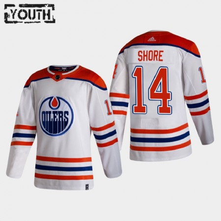 Kinder Eishockey Edmonton Oilers Trikot Devin Shore 14 2020-21 Reverse Retro Authentic